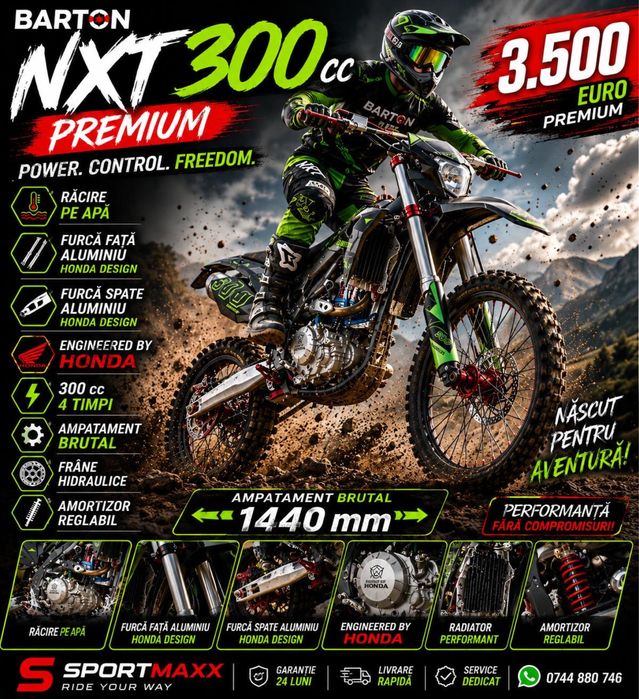 Motocross Barton NXT 300cc Premium Rate Egale si cu credit rau