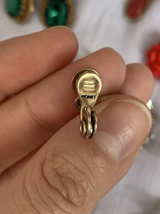 Винтажные клипсы и серьги