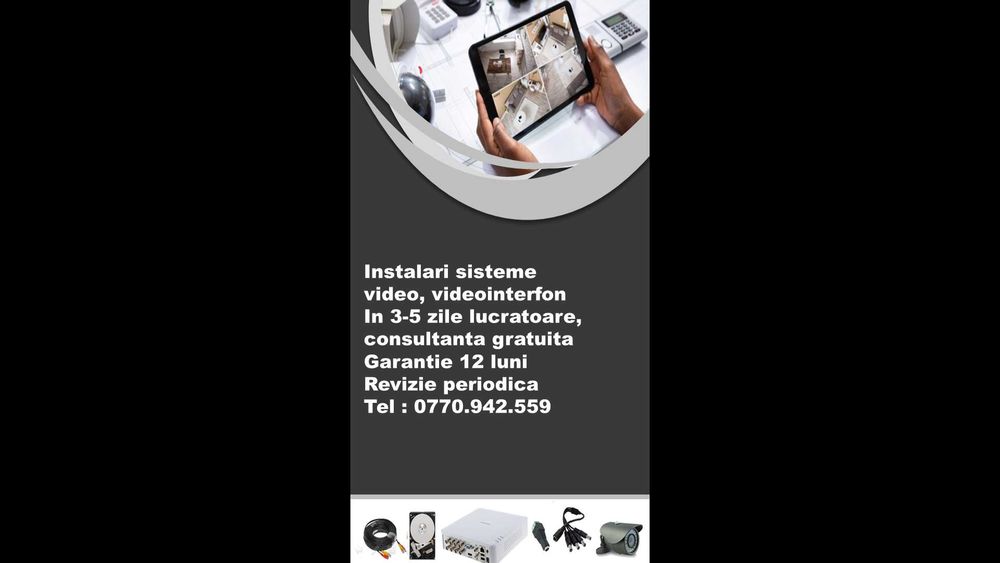 Camere de supraveghere & Video Interfoane