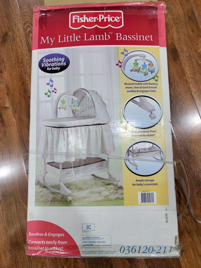 Fisher price little lamb bassinet on sale