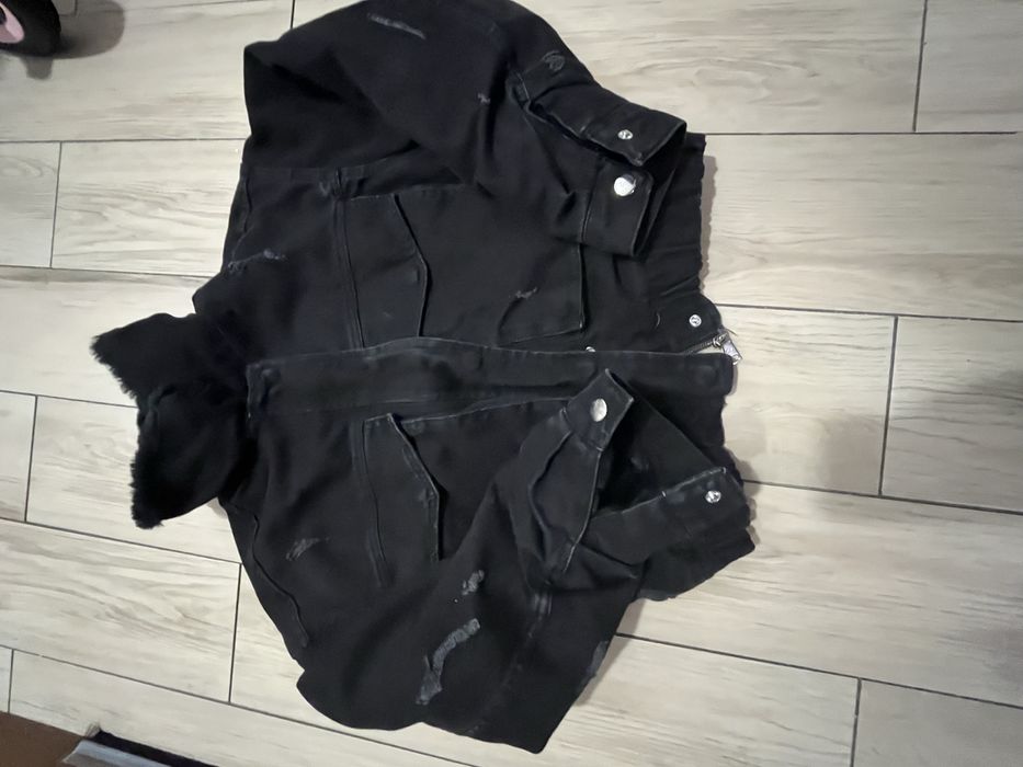 Дамско дънково зимно яке