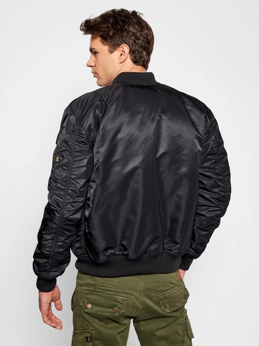 GEACA Bomber Alpha industries NASA MA-1 Black Stealth Edition* Pilot