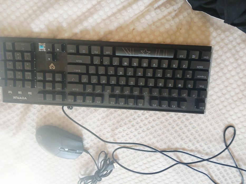 vând tastatura vertux,lipsește o tasta, (+un mouse logitec)