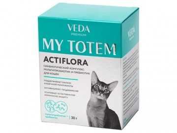 ACTIFLORA (АКТИФЛОРА), Cинбиотический комплекс для кошек, 1 г штучно