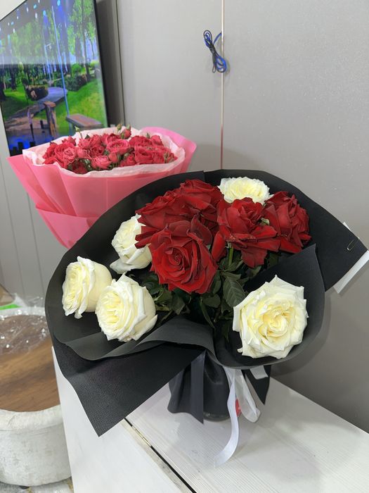 Цветы свежие розы