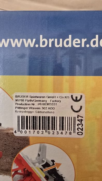 machetă semănătoare agricolă Pottinger Vitasem 302ADD