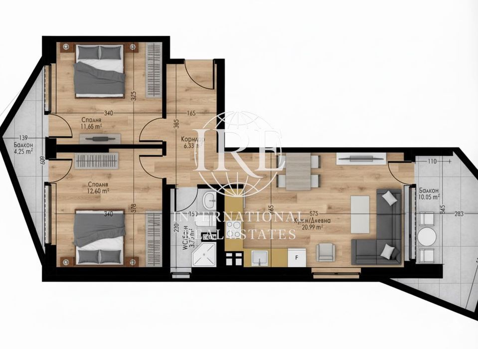 Продава се Тристаен апартамент в Варна, Възраждане 1 - 107 кв.м за 1801 €/кв.м - Снимка #4