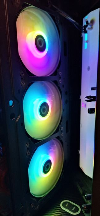 Vând 5 ventilatoare argb/rgb Spacer 2200rpm 71cfm 29db