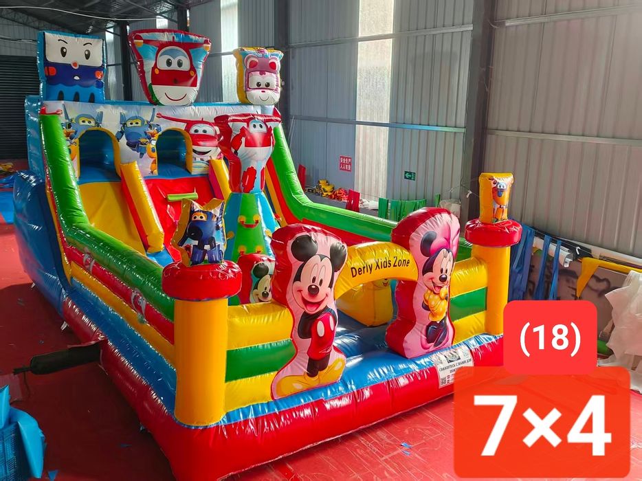 Детский площадка батут аттракцион