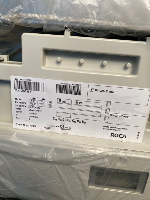 Vând centrala baxi roca bios 65f centrala prin comdensatie profesional
