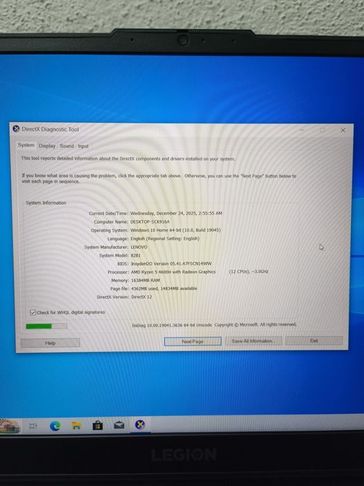 Laptop gaming Lenovo legion 5