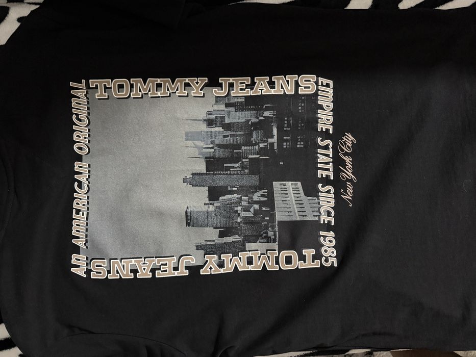 Tommy Jeans M – tricou negru original, impecabil