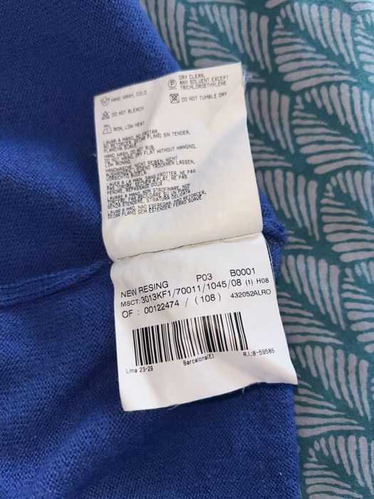 Bluza Burberry originala albastru inchis old money