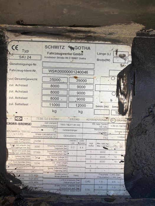Semiremorcă Basculabilă Schmitz-Gotha 52 mc