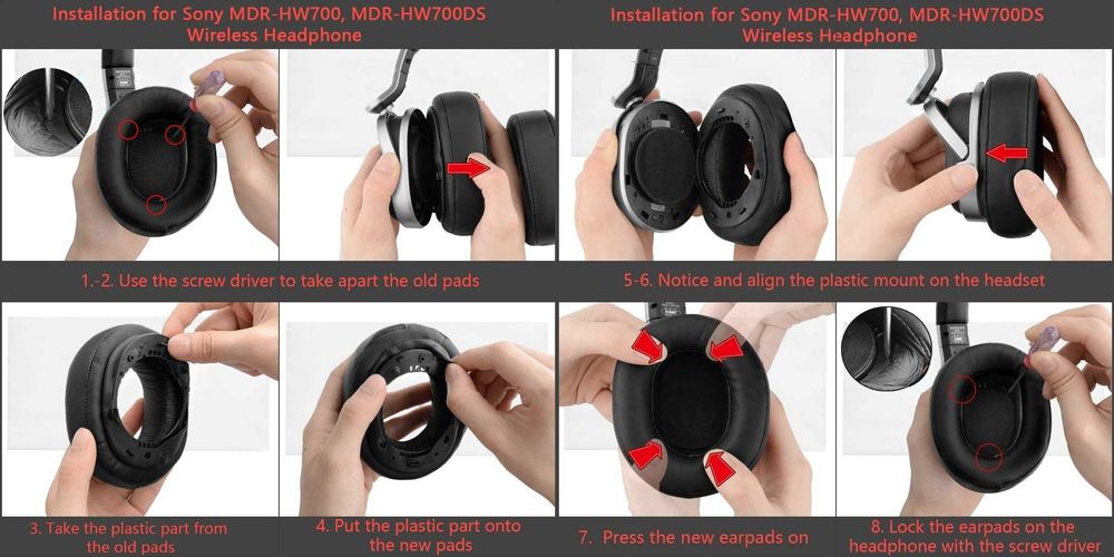 Set 2 bureti pentru casti Sony MDR-HW700DS / MDR-HW700 Wireless