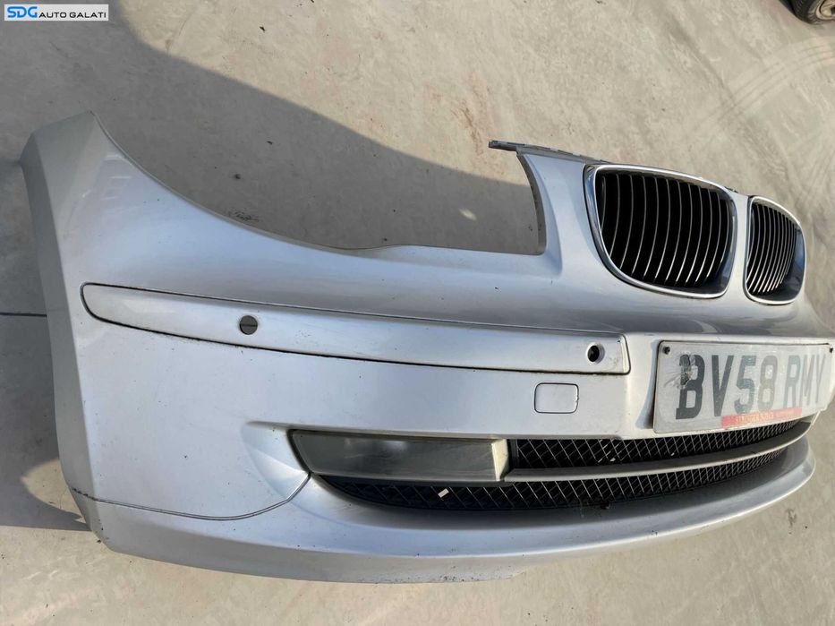 Bara Spoiler Fata Completa cu Grile si Proiectoare BMW Seria 1 E81 E87 LCI Facelift 2007 - 2011 Culoare Titansilber Cod 7185553 718555310 [Z0070]