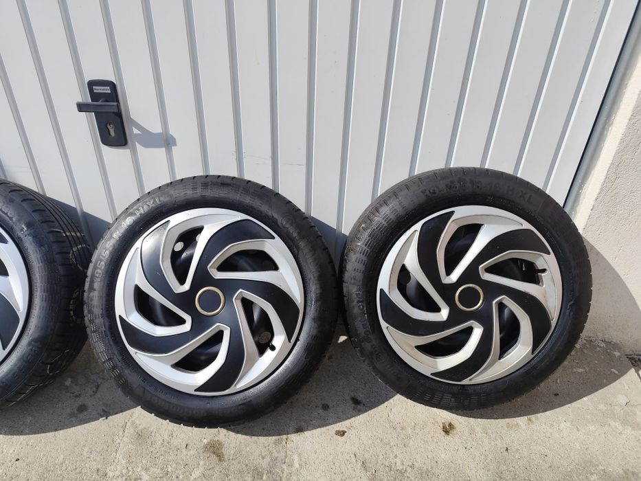 Jante roti 4×100 R16 Logan Sandero Dokker MCV jogger lodgy +anvelope 195 55  R16 vara continental