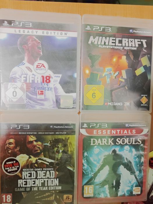 Fifa 18  Red Dead Redemption  Minecraft Dark Souls ps3