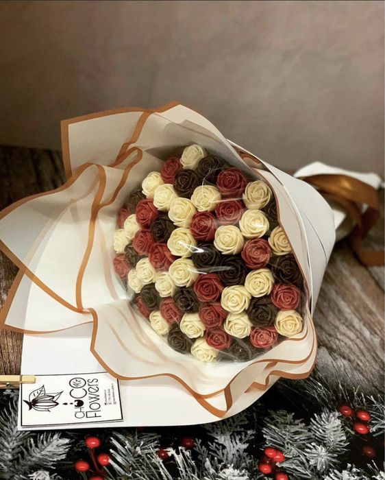 Съедобные Шоколадные цветы | клубника