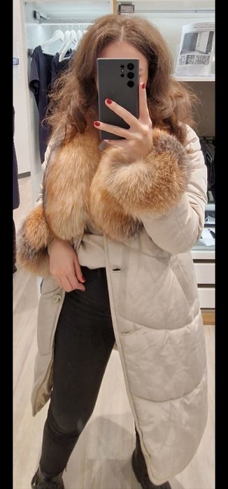 Geaca de fas cu blana naturala