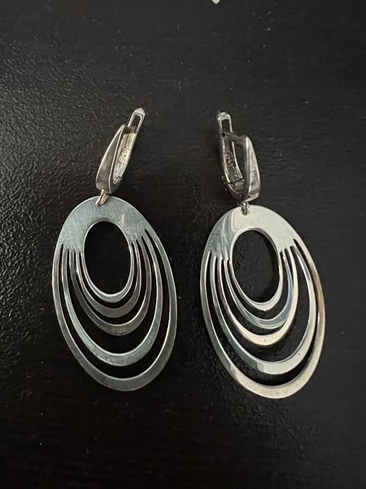 Сребърни обеци