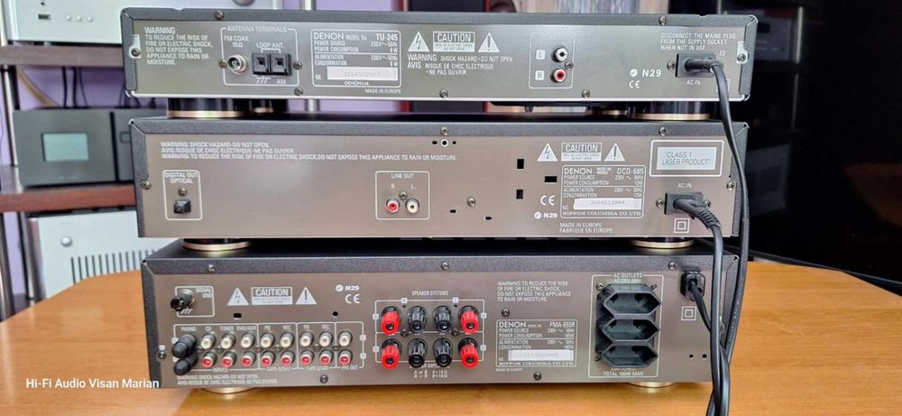 Linie Denon PMA-655R,Denon DCD-685,Denon TU-245 Cu Telecomanda CA NOU