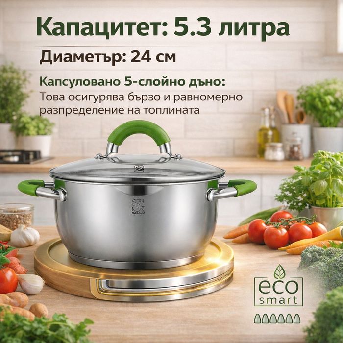 Swisgold Alana SG-19007 – Касерола с капак, която ще промени начина ви