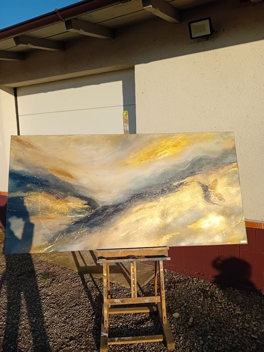 Tablou decorativ cu foita de aur