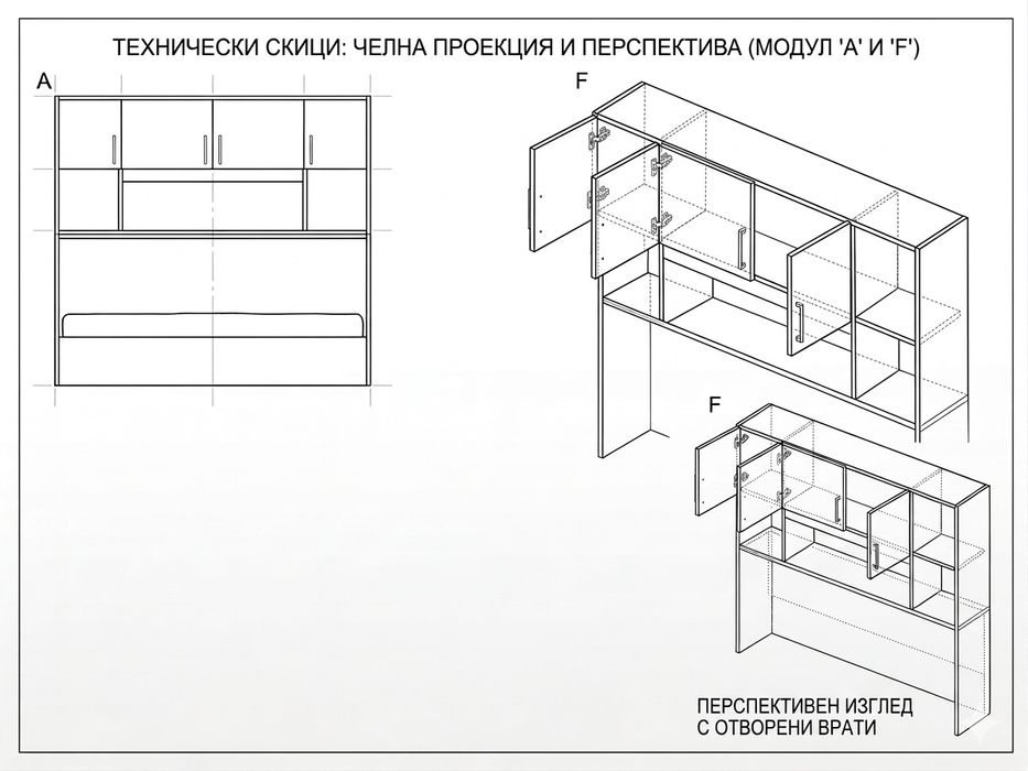 Сгъваемо легло   със секция