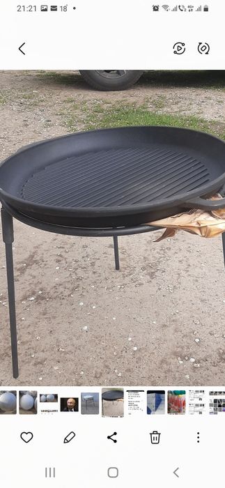 Vând  gril din FONTĂ nou în diametru de 41 cm