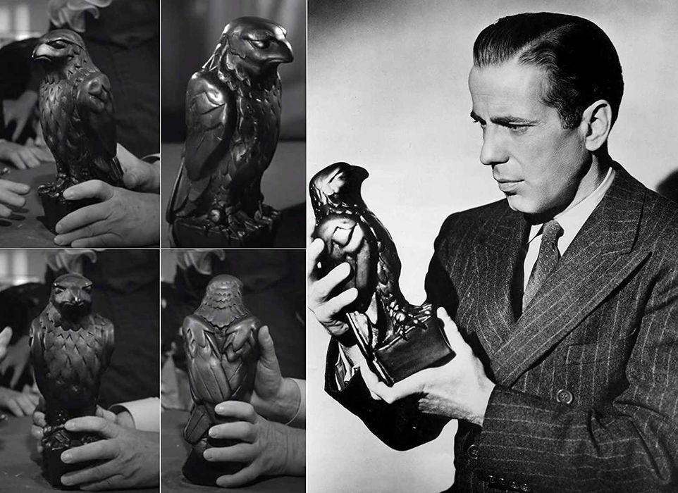 Sculptura Soimul Maltez The Maltese Falcon Bogart decoratiune casa GPS