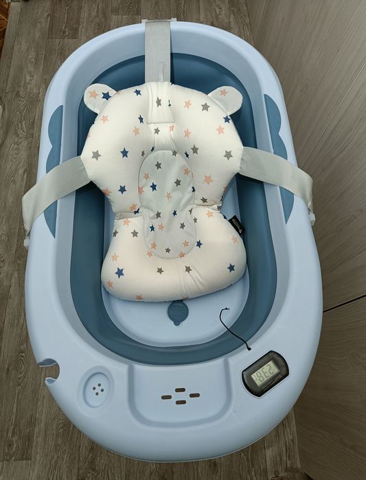 Cadita pliabila UniqVibe + suport textil + suport metalic