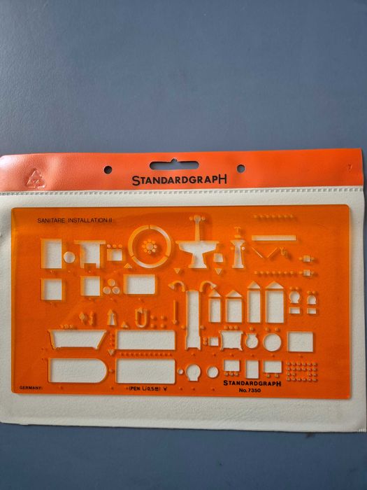 Oferta ! Set 8 buc. Sabloane de desen tehnic Standardgraph. Germania