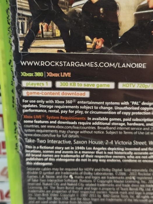 Joc/jocuri L.A Noire Xbox360 gen GTA retro original