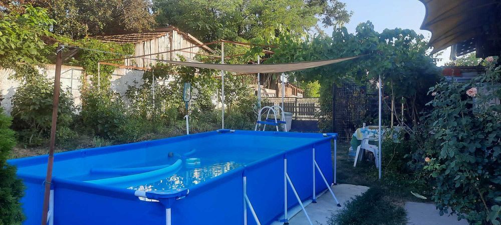 Piscina de gradina, Bestway 56424, dreptunghiulara, cadru metalic, 400x211x81 cm, 5.700 litri