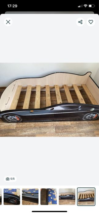 Кровать - машинка для детей 160*90 см