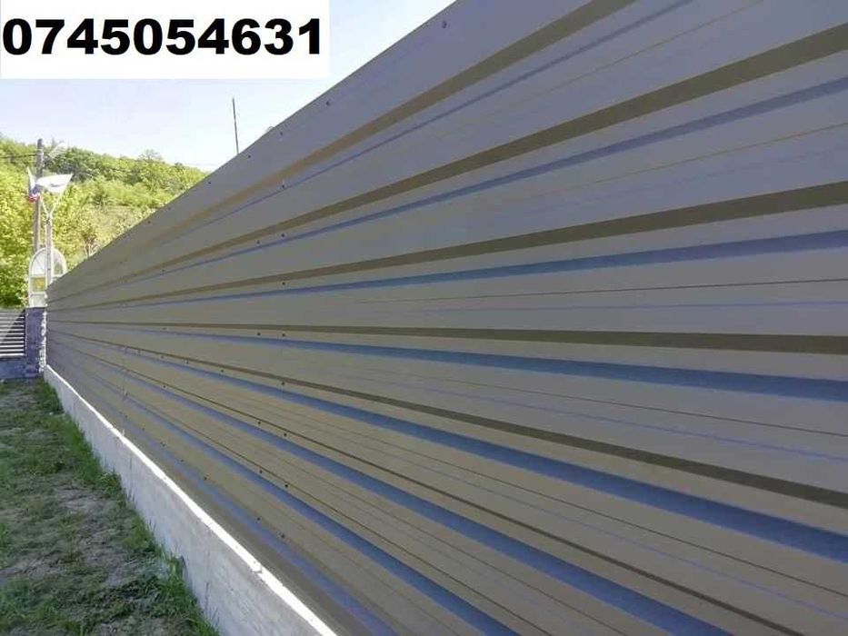 Tabla cutata trapez pt hale metalice cu folie anticondens autoadeziva