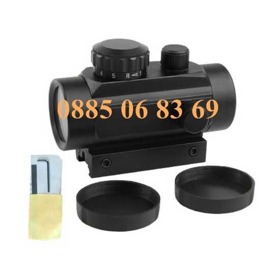 Oптически прицел бързомер Bushnell 1х40RD, червена и зелена точка