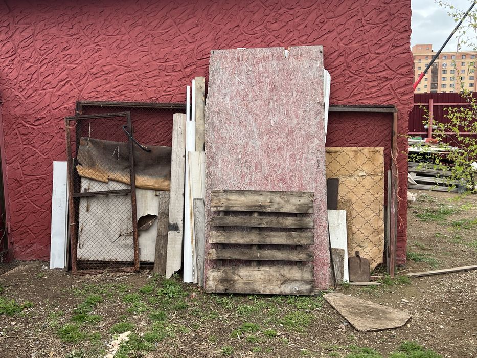 Профлист в рамке 4,3*1,9 , Сетка рабица в рамке