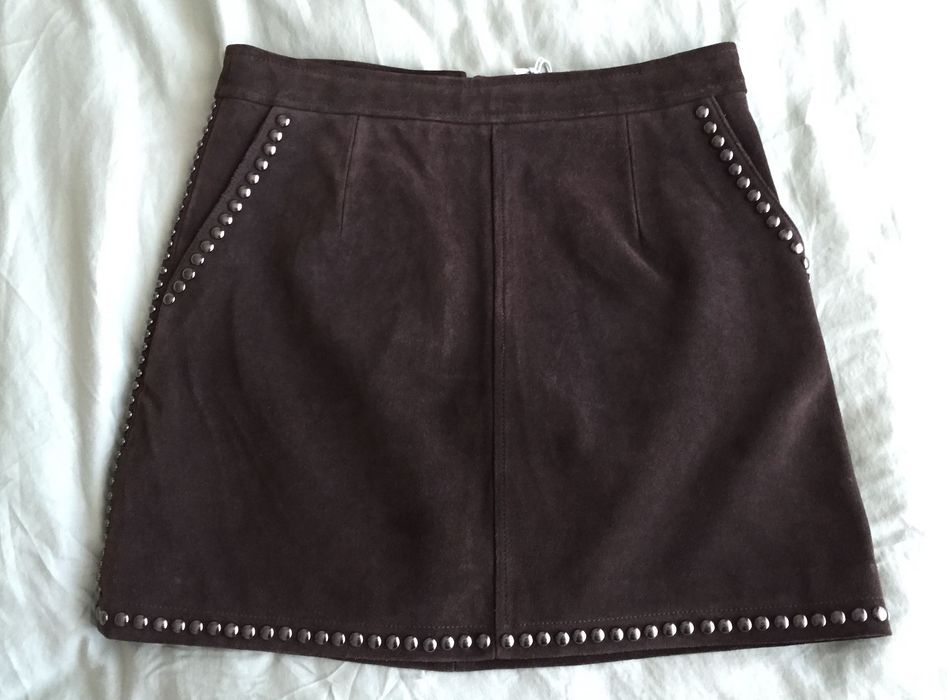 Къса велурена пола Frame, M - L, нова