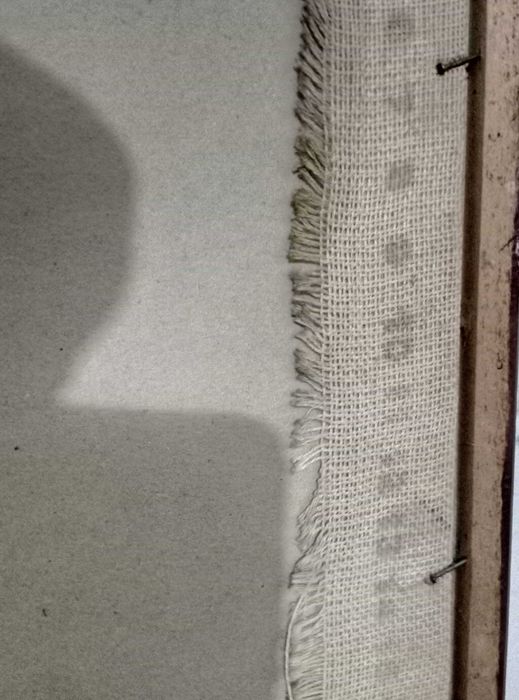 Стар РЪЧНО УШИТ ГОБЛЕН 49/37см Иисус в Гетсиманската градина