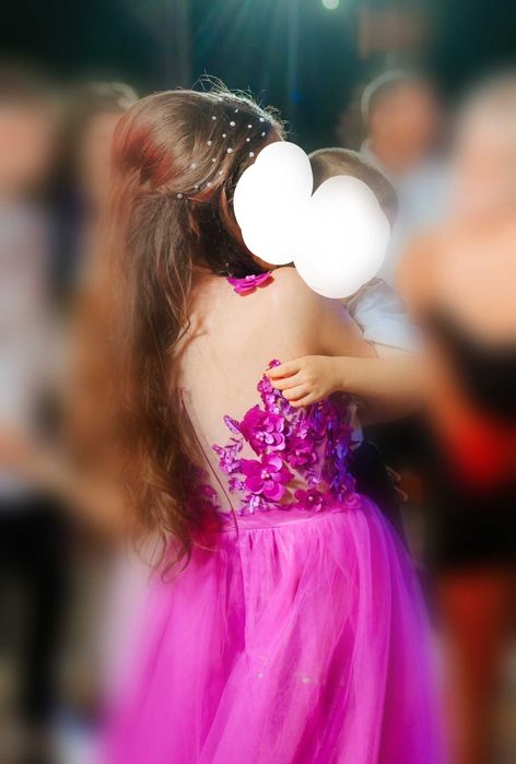 Rochie elegantă fuchsia