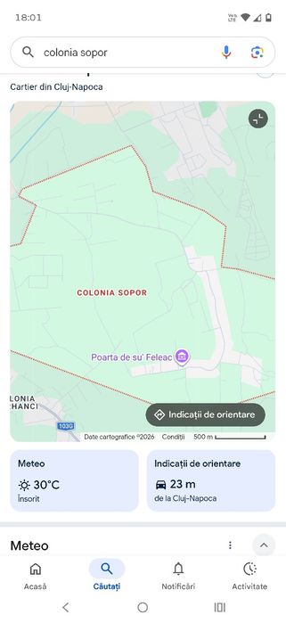 Dau in chirie teren intrav cluj n-  Sopor 1750mp