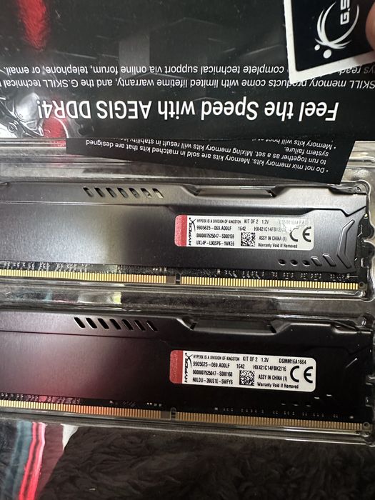2 x Memorie HyperX Fury Black 8GB