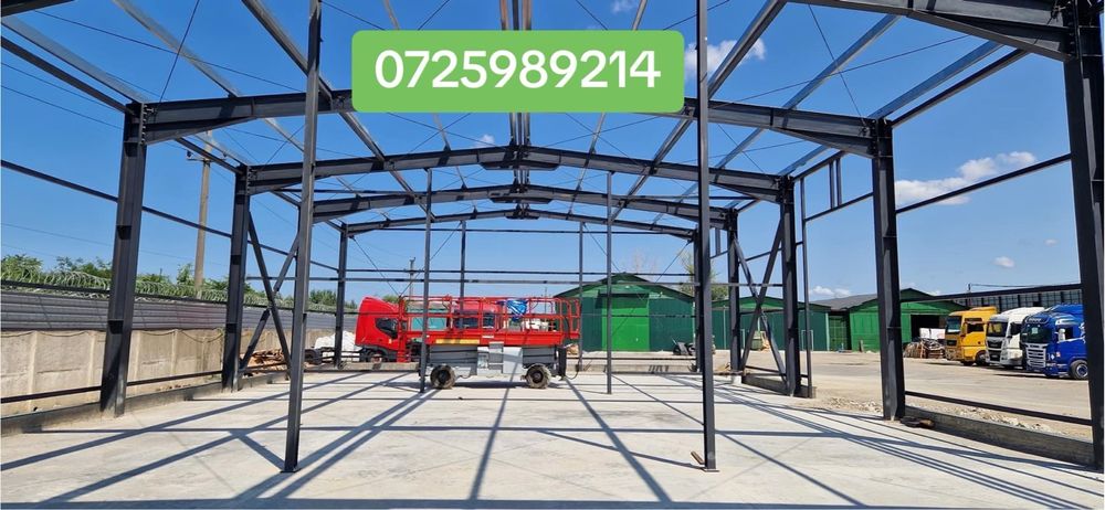 Vand hala metalica structura metalica din IPE300 hea300 UNP INP PANOUR