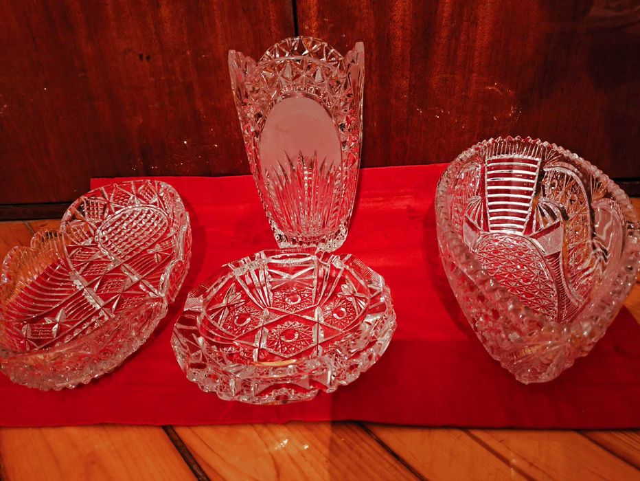 Хрусталь , ладья , вазы  СССР , стаканы , рюмки