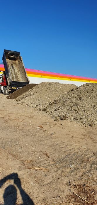 Balast, nisip, sorturi, amestec, pământ vegetal, pământ pentru umplutu