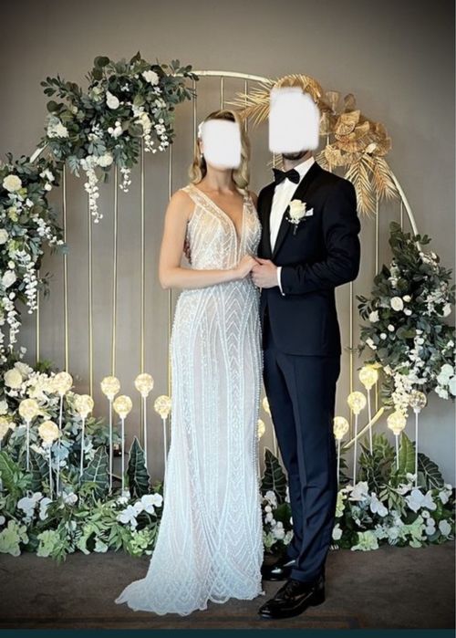 Rochie mireasa sirena cu paiete Christina Andrei