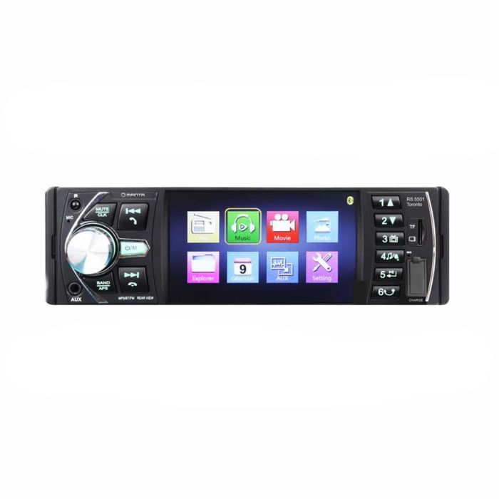 Радио MP5 Плейър PG325 с Дисплей USB SD AUX 12V 4x50W FM Радио с Дистанционно за Кола Автомобил Бус Джип SUV