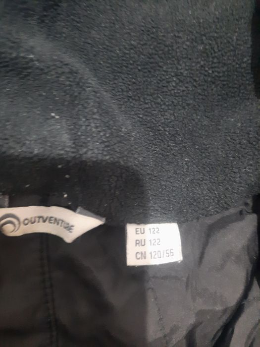 Брюки на подтяжках зимние на 5-6 лет